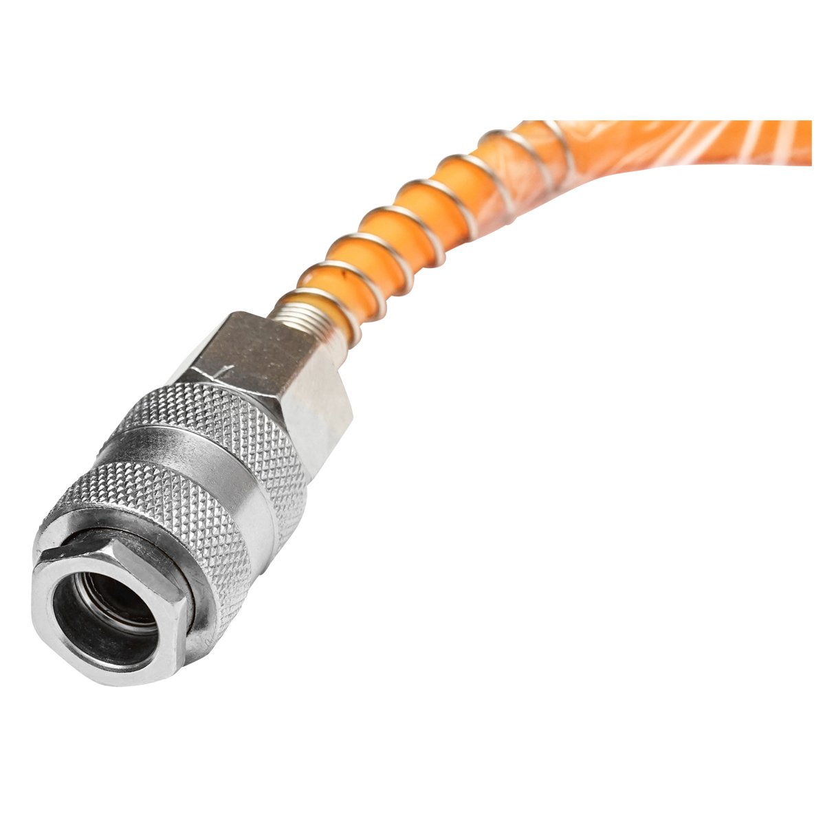 Furtun compresor 15 metri spiralat cu cuple rapide universale Hoteche